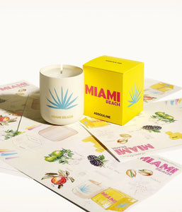Miami Beach Book & Travel From Home Scented Candle