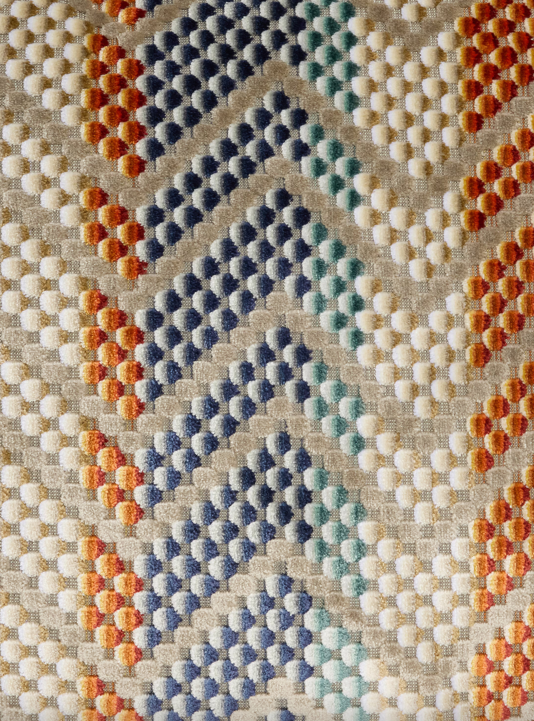 Squame Cushion - Orange & Multicoloured (40 x 40 cm)