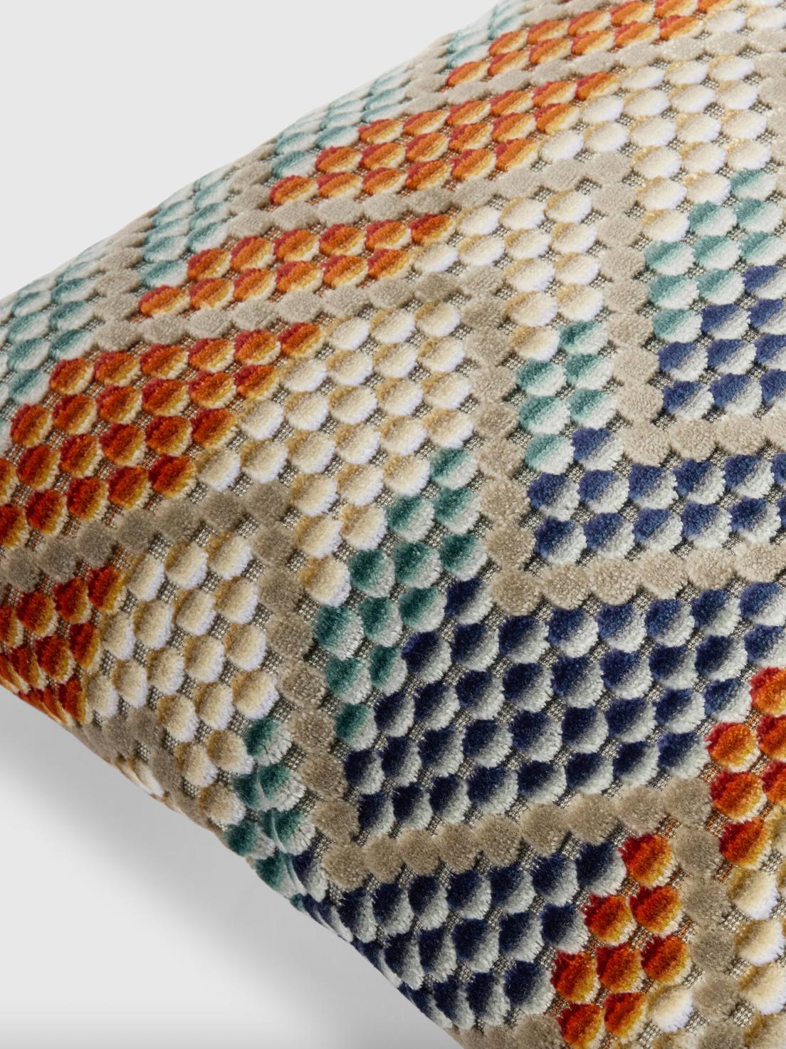 Squame Cushion - Orange & Multicoloured (40 x 40 cm)