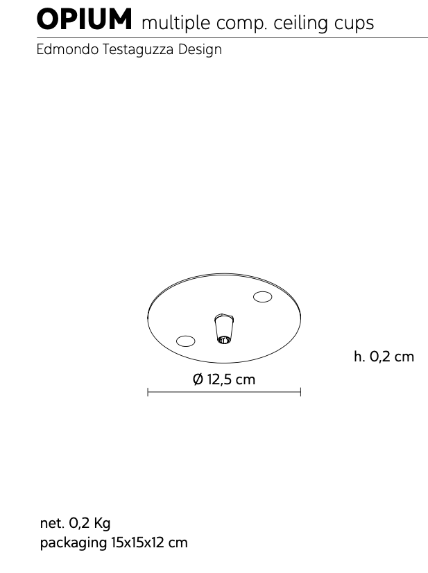 Opium Suspension transparent lamp