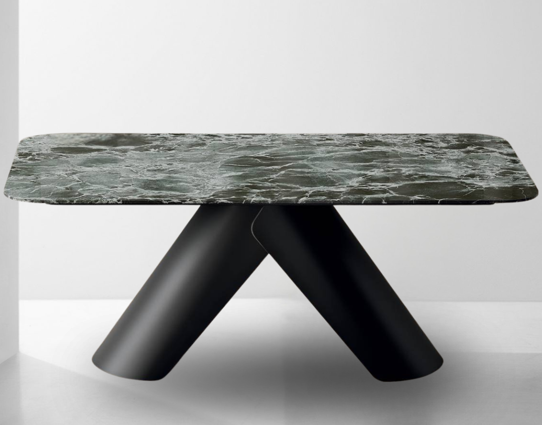 Omik Dining Table (Embossed Black)