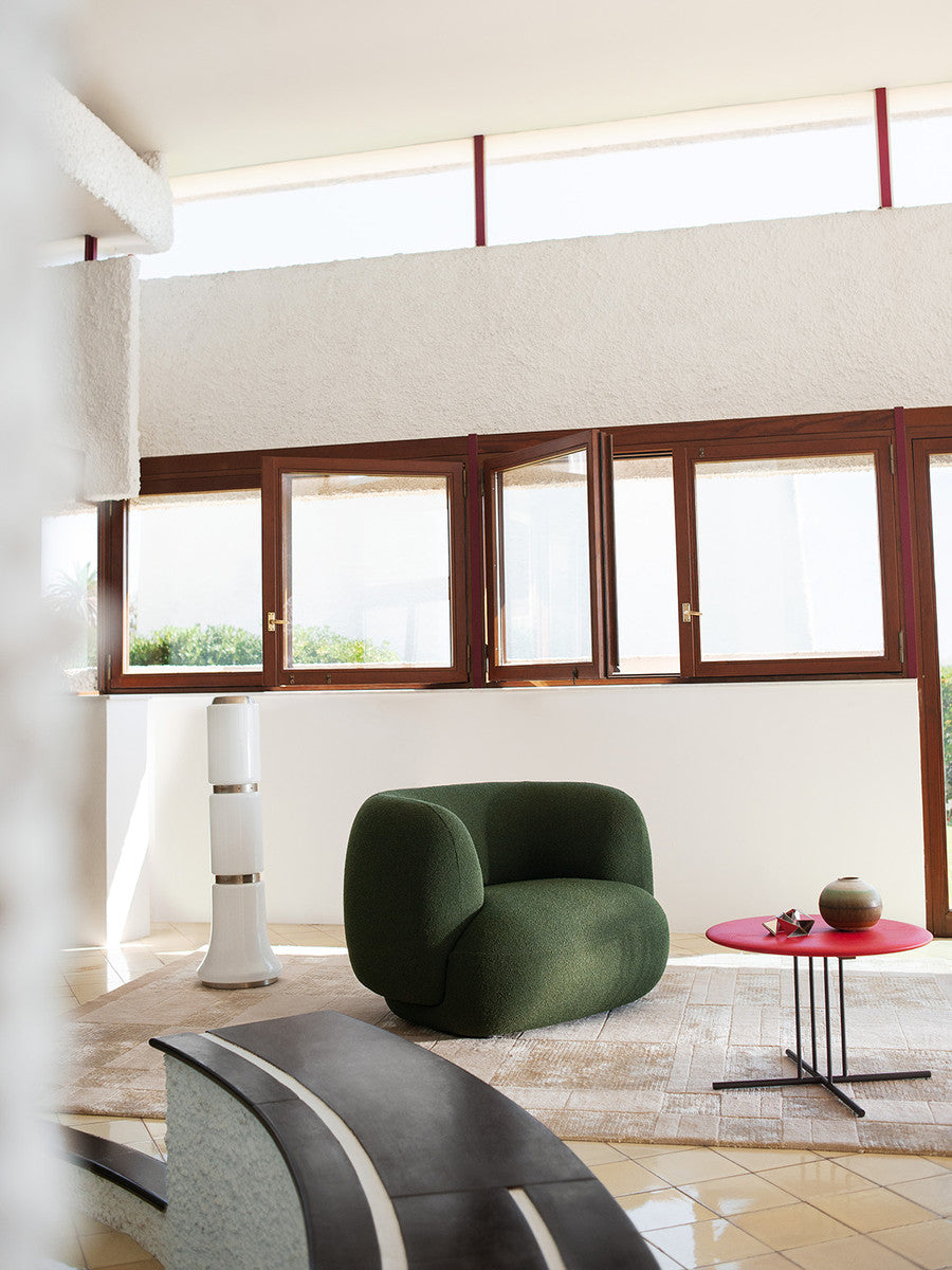 Jade armchair with armrests