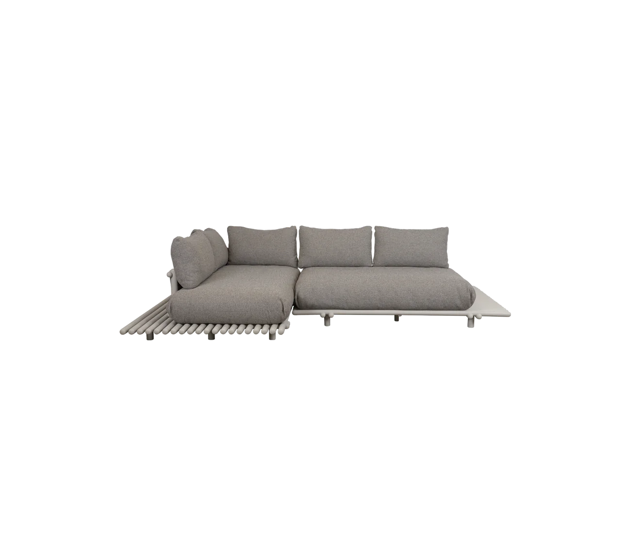 Sticks platform, corner sofa - Aluminium