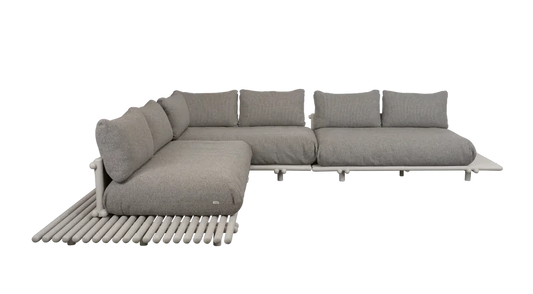 Sticks platform, corner sofa large - Aluminium