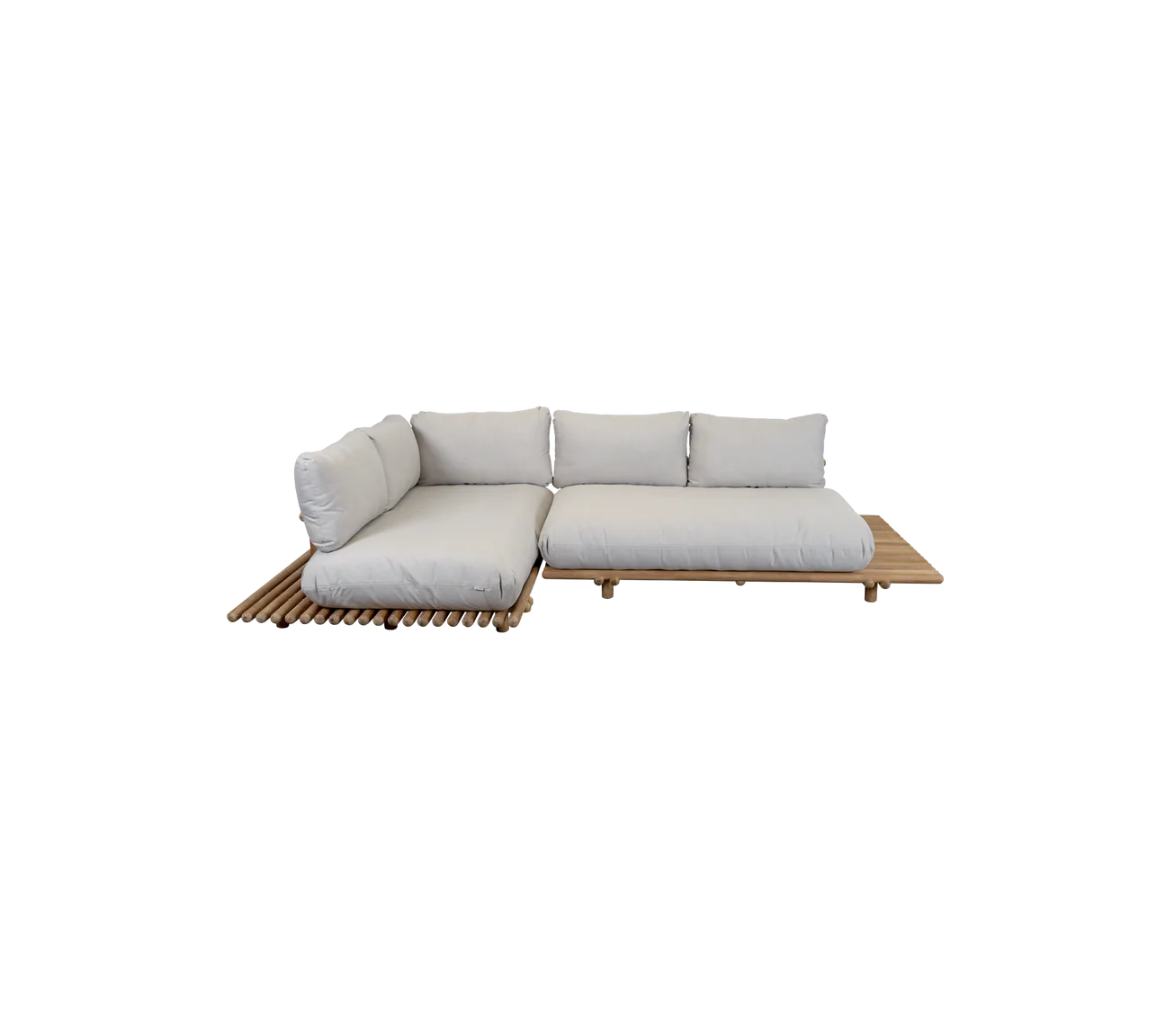 Sticks platform, corner sofa - Teak