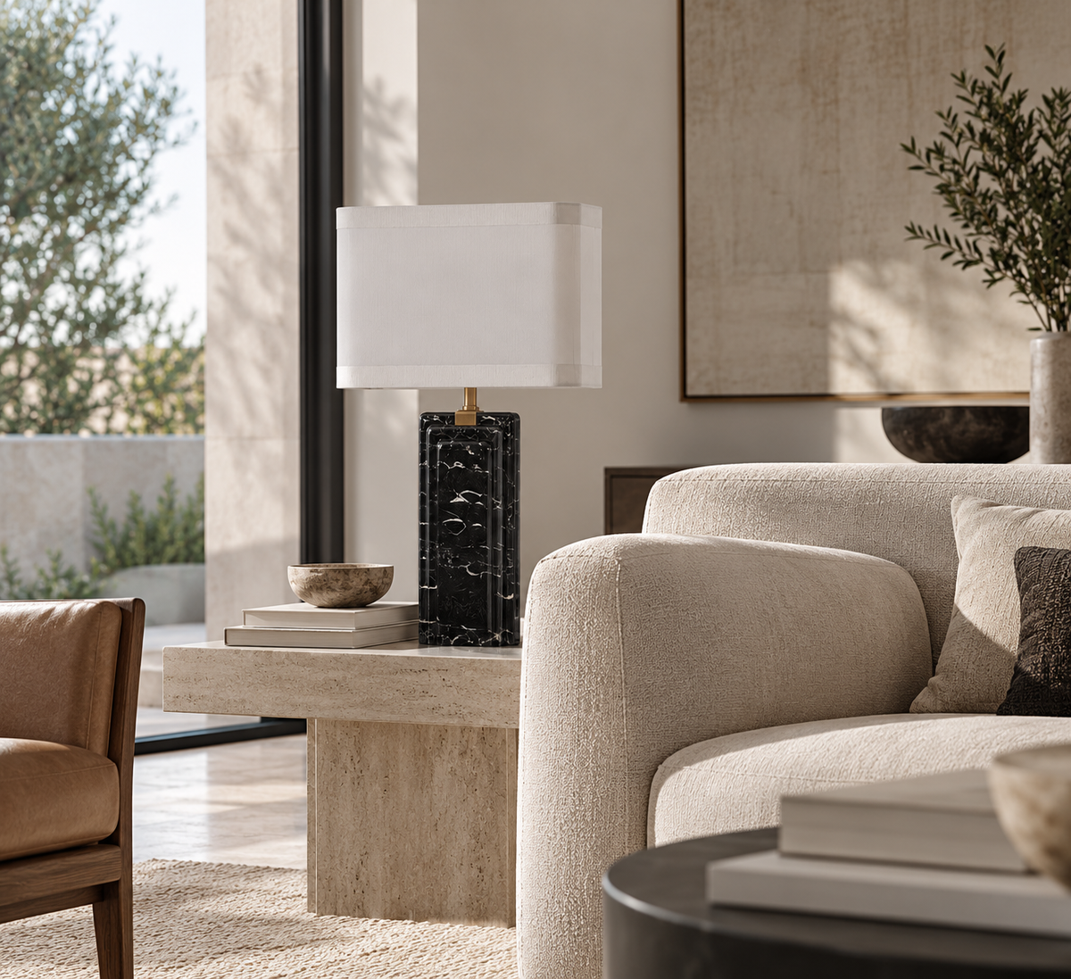 Kadern table lamp (Black Marble)