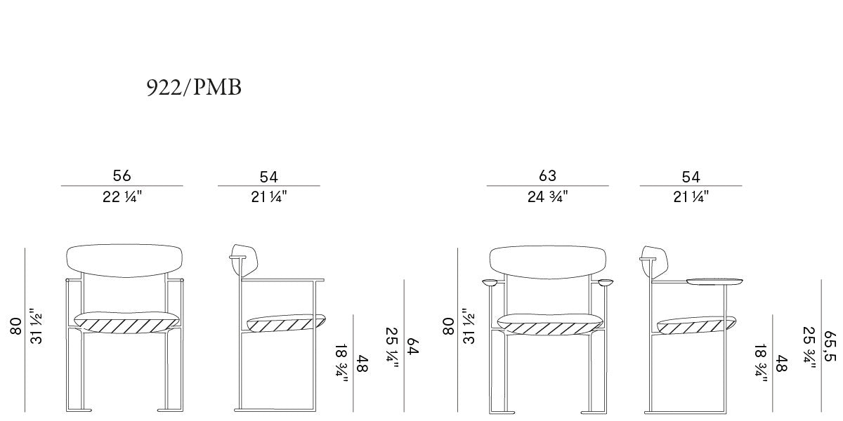 Kell Light 922 PMB Dining Chair