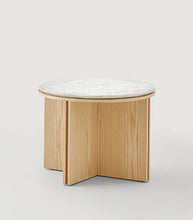 Load image into Gallery viewer, Slot  Round Side Tables with Marble - SLOTR 55
