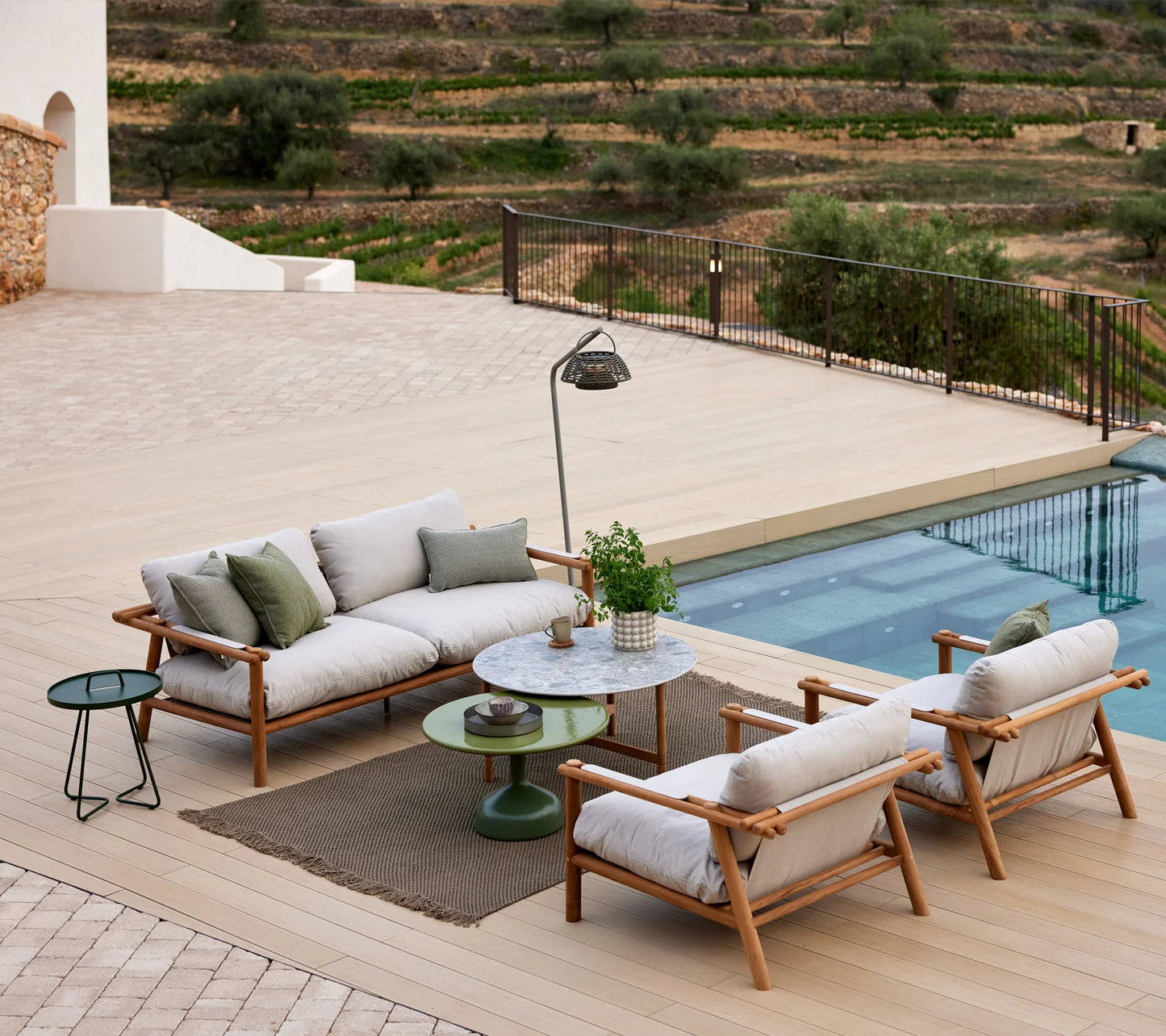 Sticks 2 seater sofa - teak