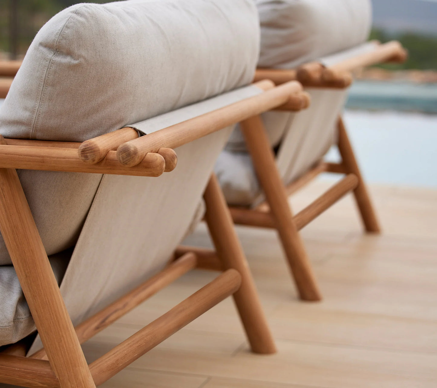 Sticks lounge chair teak