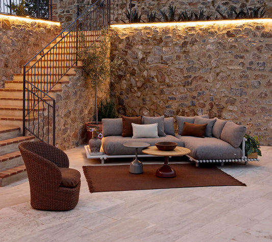 Sticks platform, corner sofa - Aluminium