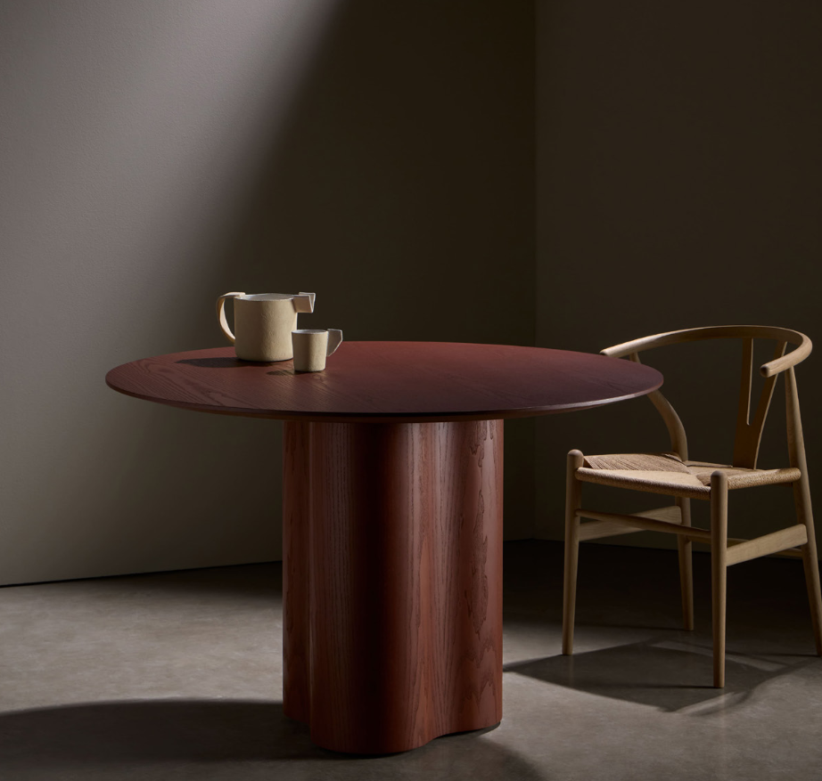 Stella  Dining Table ø 120 - Ash and Oak  (base)