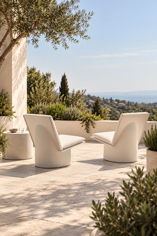 Lounge Chair Grey Valerie Outdoor Set