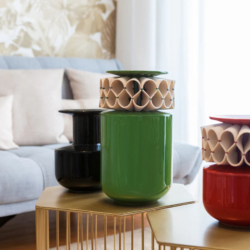 A Gola de Rufos - Small Green Vase