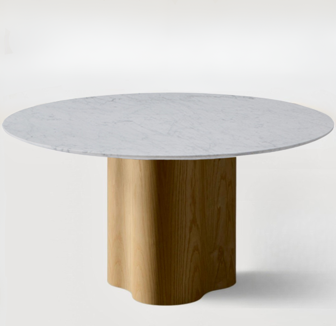 Stella  Dining Table ø 120 - Ash and Oak  (base)