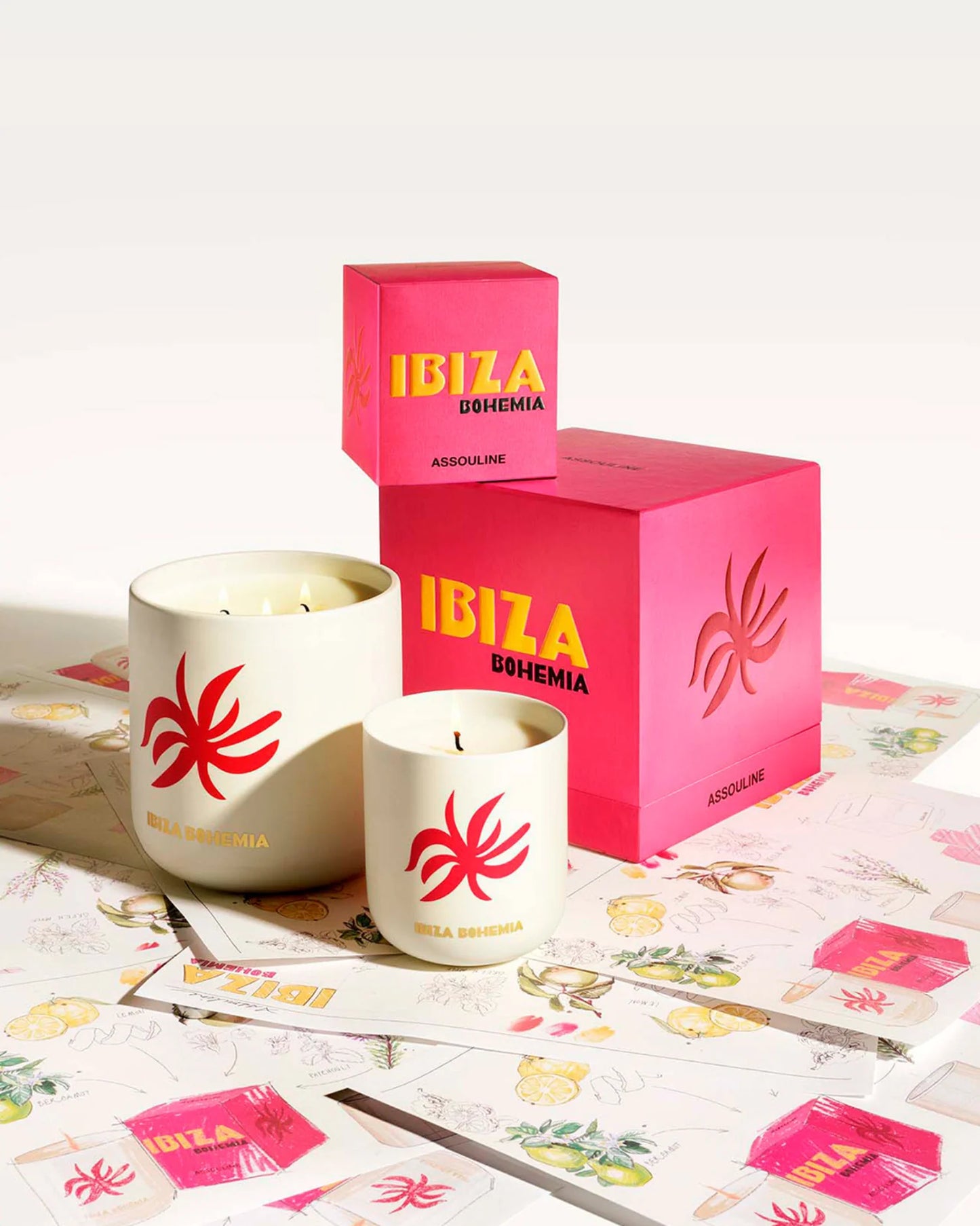 Ibiza Bohemia Book & Travel From Home Scented Candle Set