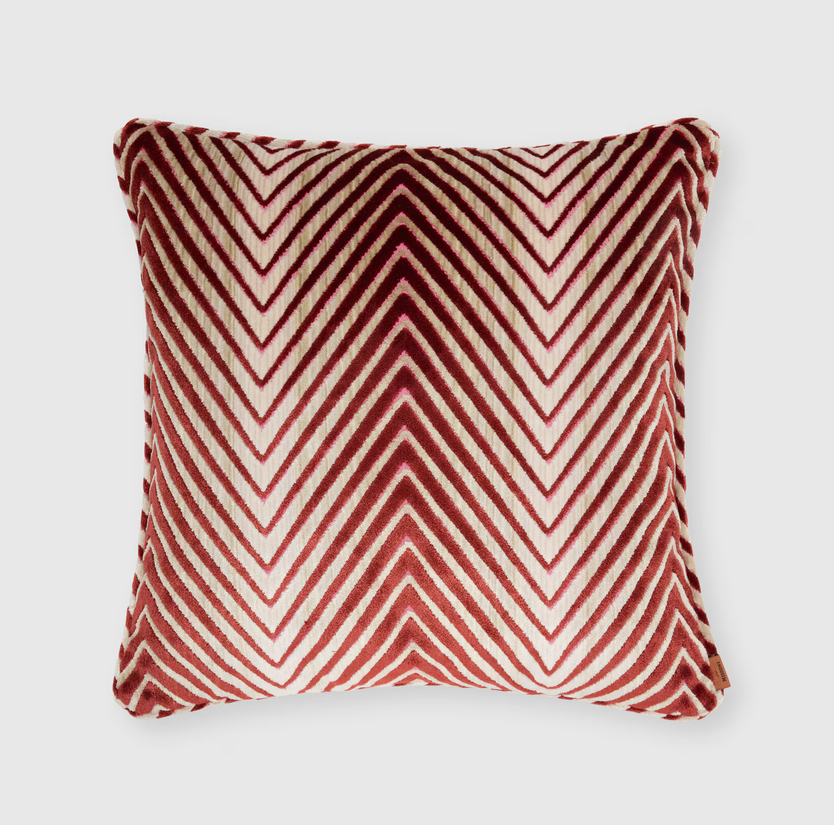Ziggy Cushion - Red & Multicoloured (40 x 40 cm)