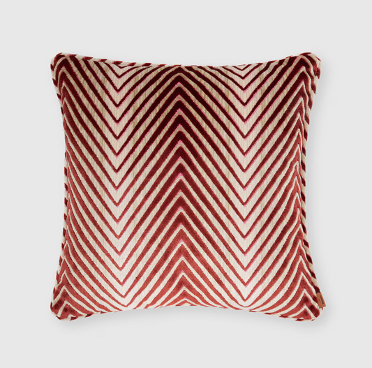 Ziggy Cushion - Red & Multicoloured (40 x 40 cm)