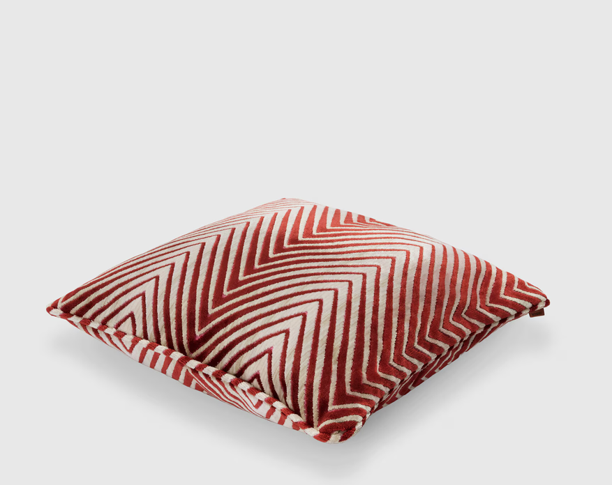Ziggy Cushion - Red & Multicoloured (40 x 40 cm)