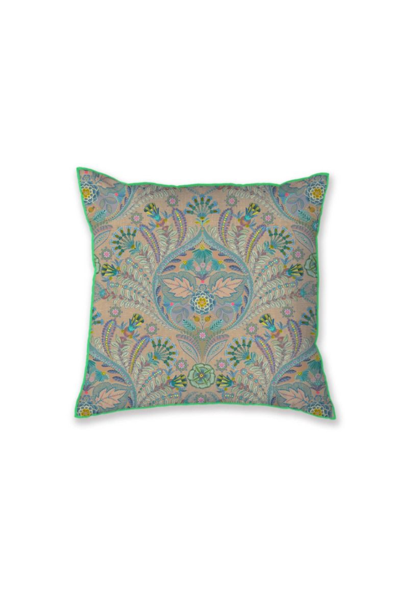 Alba square cushion blue