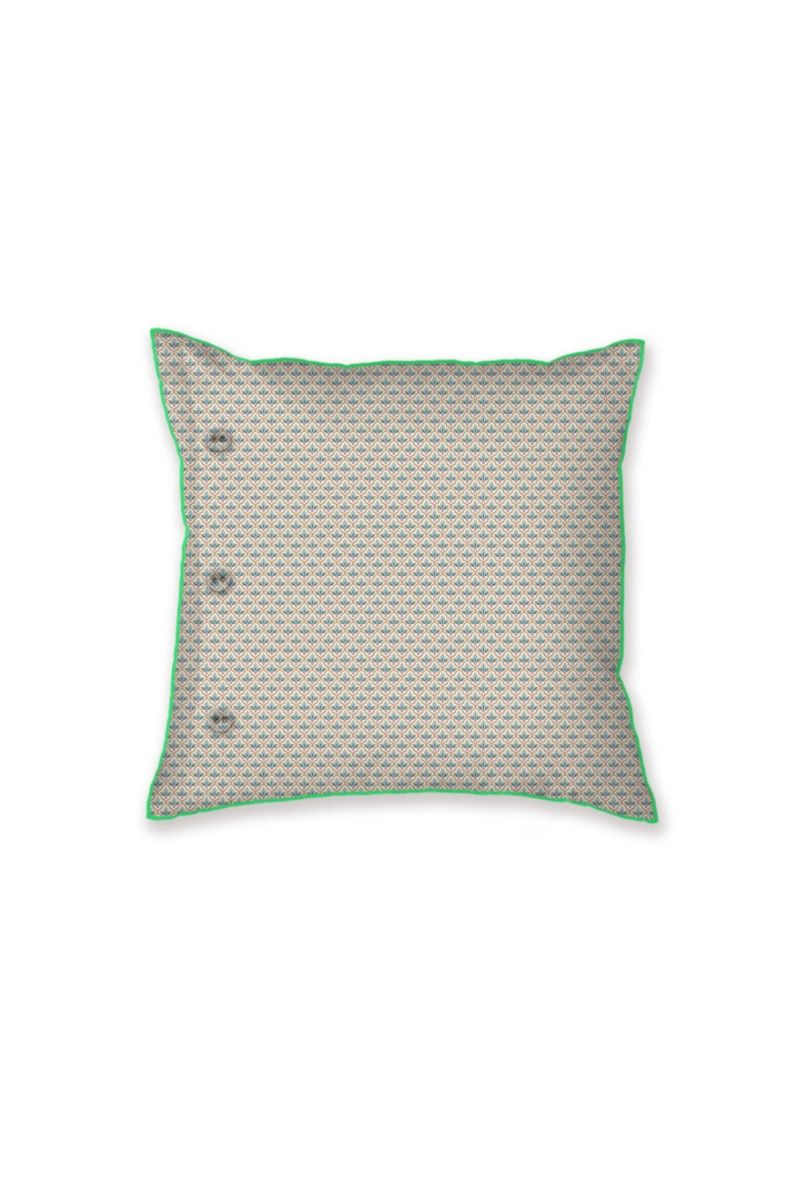 Alba square cushion blue