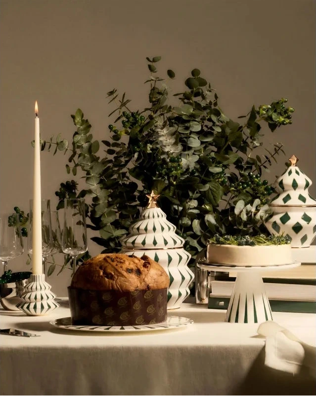 Delight Stand Serving Plate (Green)