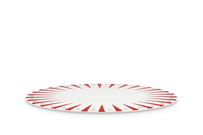 Delight  Panettone Serving Plate (Red)