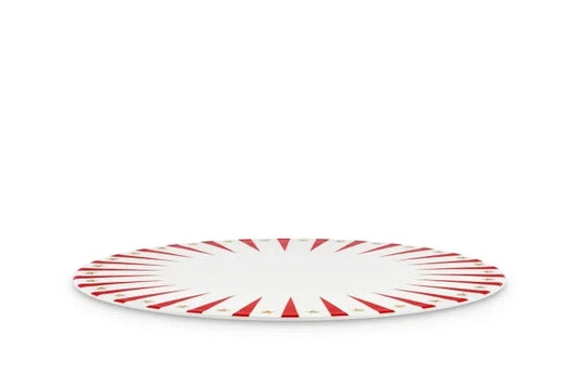 Delight  Panettone Serving Plate (Red)