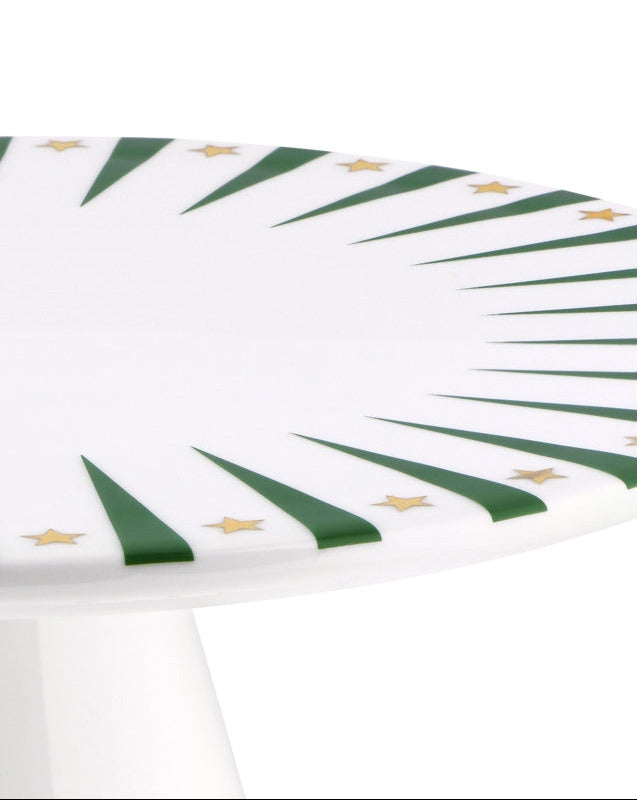 Delight Stand Serving Plate (Green)