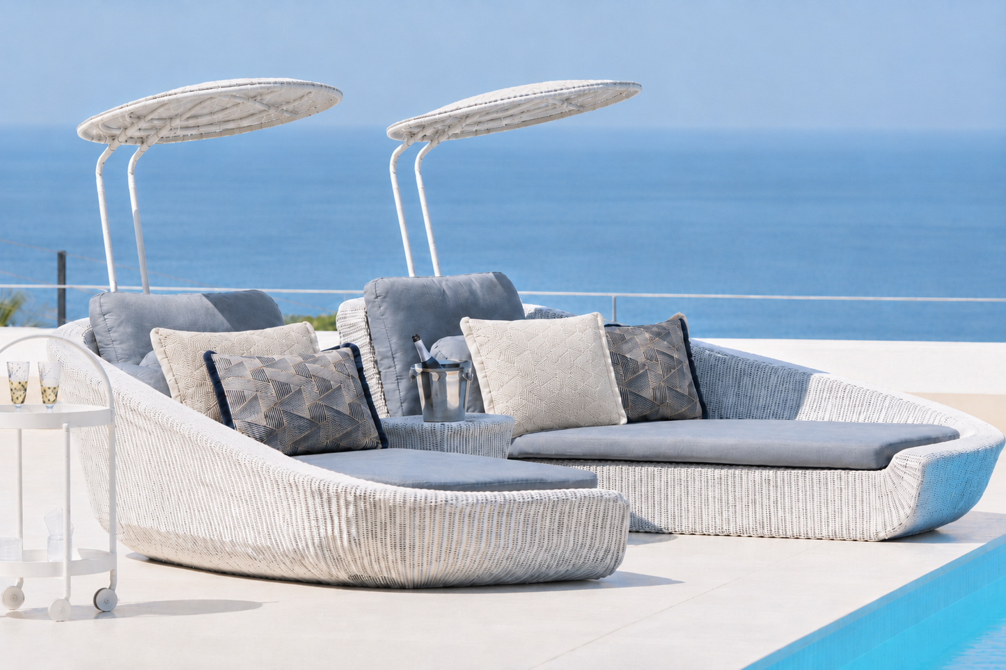 Delray Indigo Cushion
