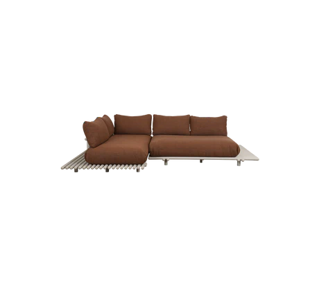 Sticks platform, corner sofa - Aluminium