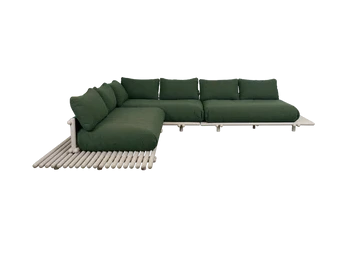 Sticks platform, corner sofa large - Aluminium