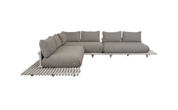 Sticks platform, corner sofa large - Aluminium