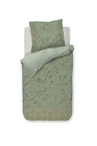Amor de Dios Duvet cover green