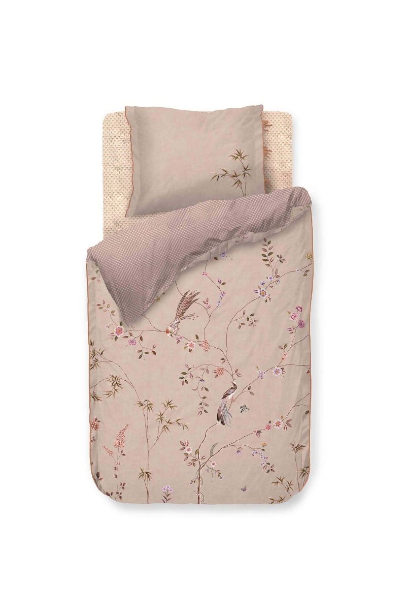 Bamboo Blossom Khaki Duvet Cover