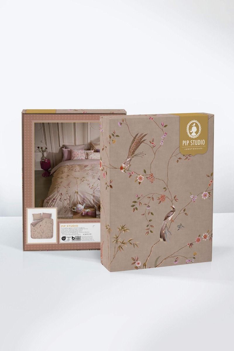 Bamboo Blossom Khaki Duvet Cover