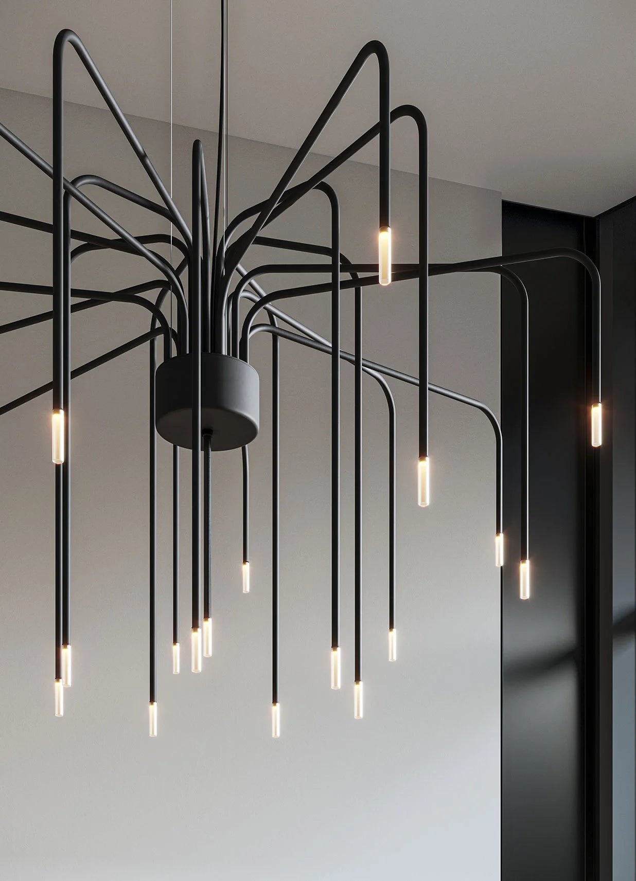 Boom suspension lamp