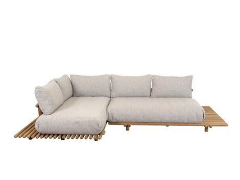 Sticks platform, corner sofa large - Teak