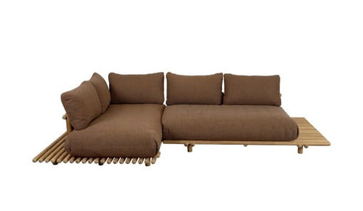 Sticks platform, corner sofa large - Teak