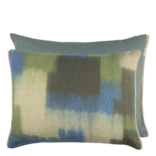 Carrés Ombrés Moss Cushion