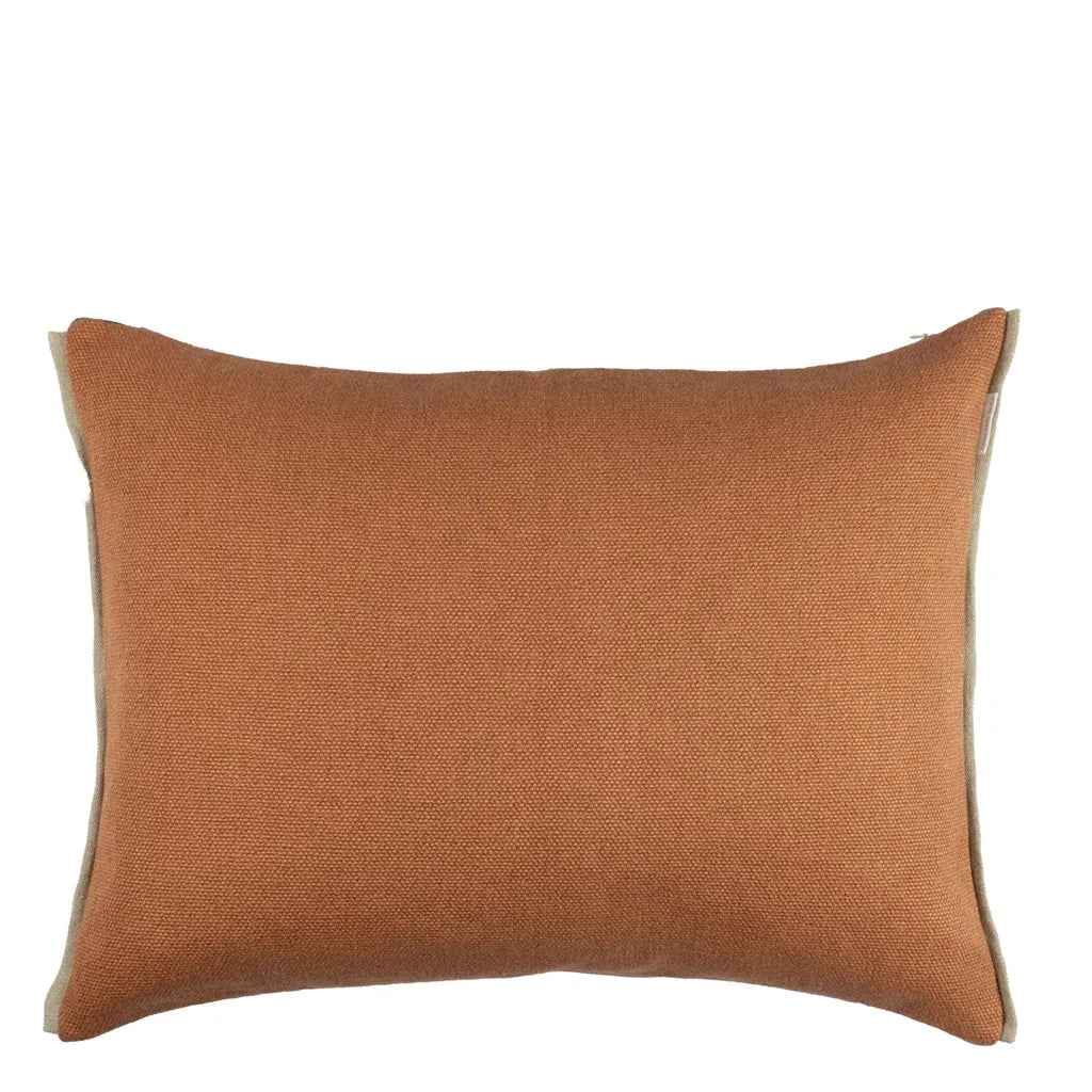 Carrés Ombrés Terracota Cushion