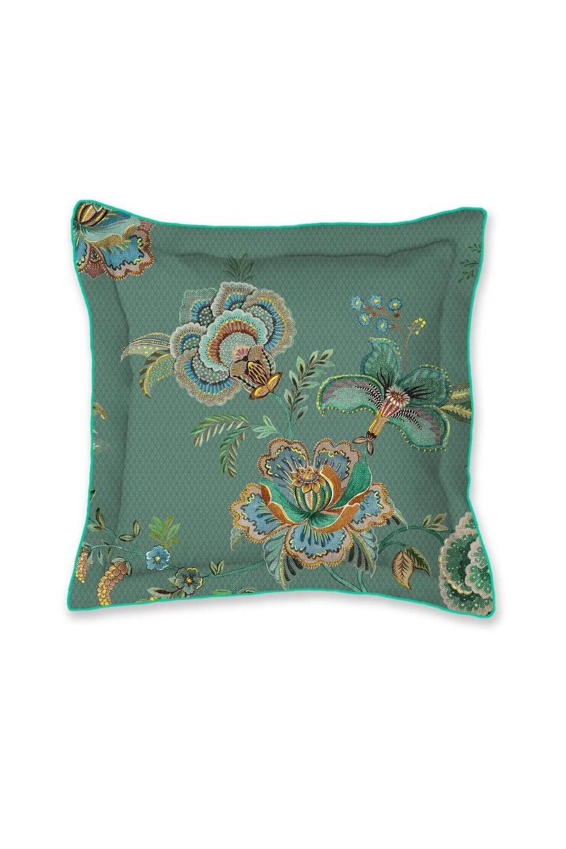 Cece Fiore square cushion green