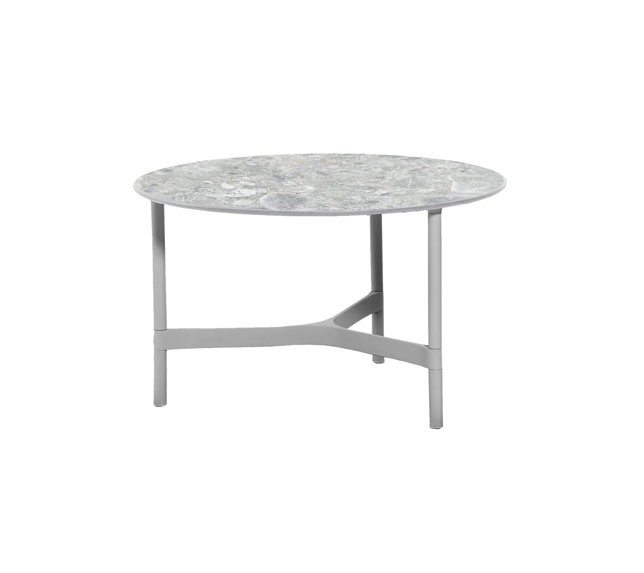 Twist aluminium coffee table