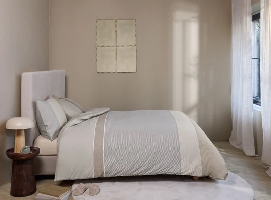 Feline Natural Duvet Cover