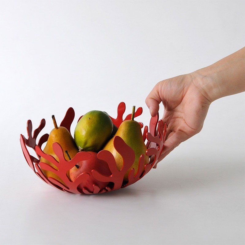 Mediterraneo Red Fruit Holder 21 cm