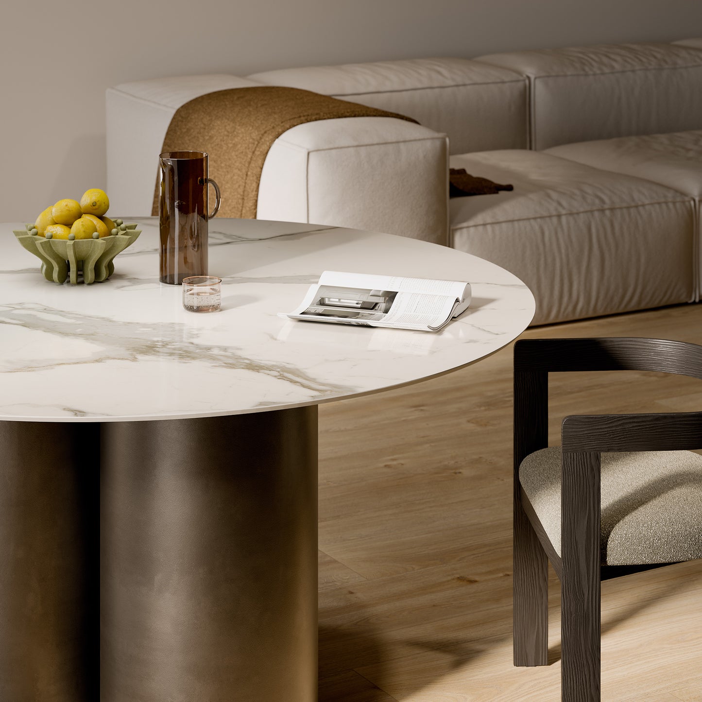 Raki Round Tree Dining Table