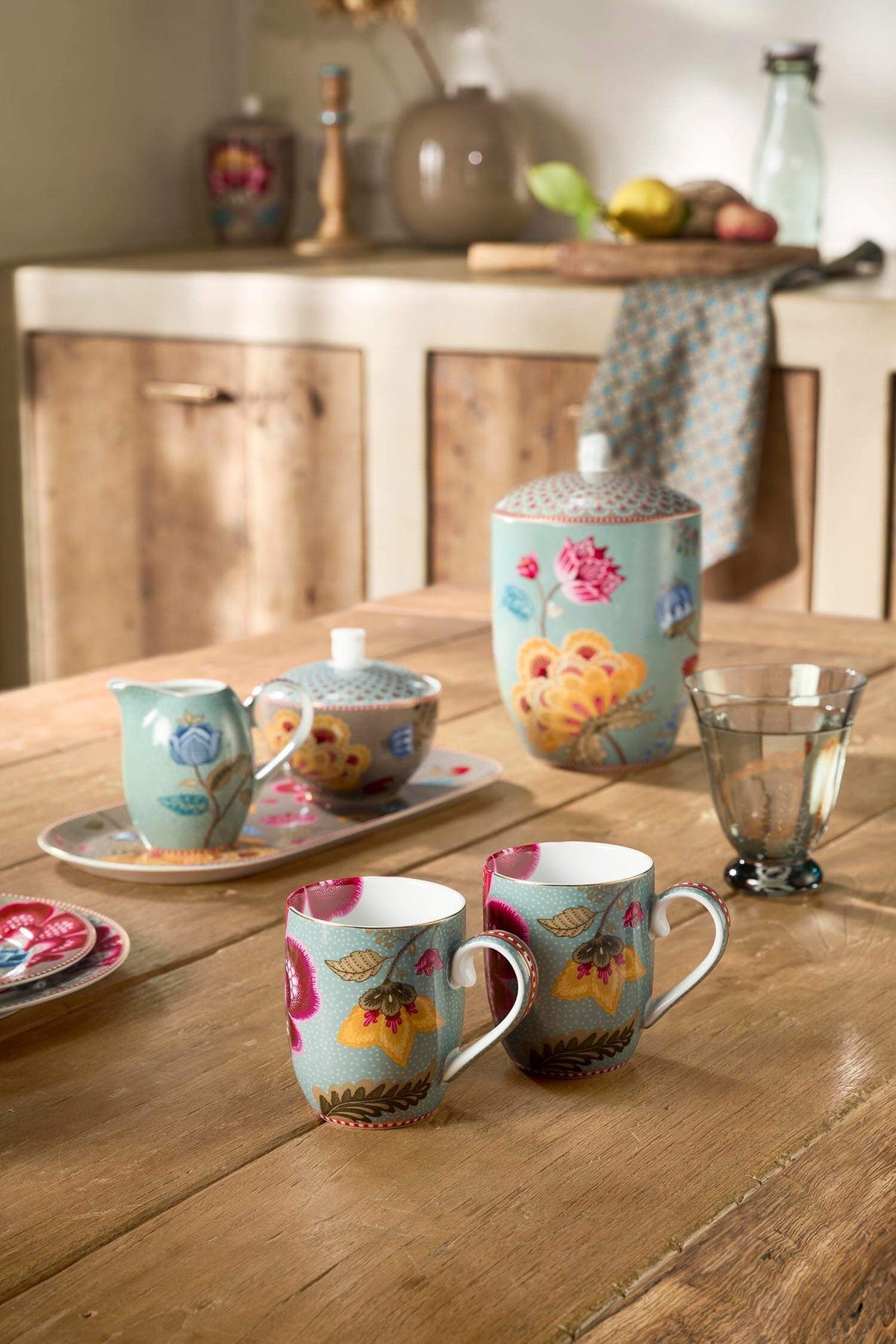 Mugs Blooming Tales Fantasy Blue 200ml (Set 2 Pieces)