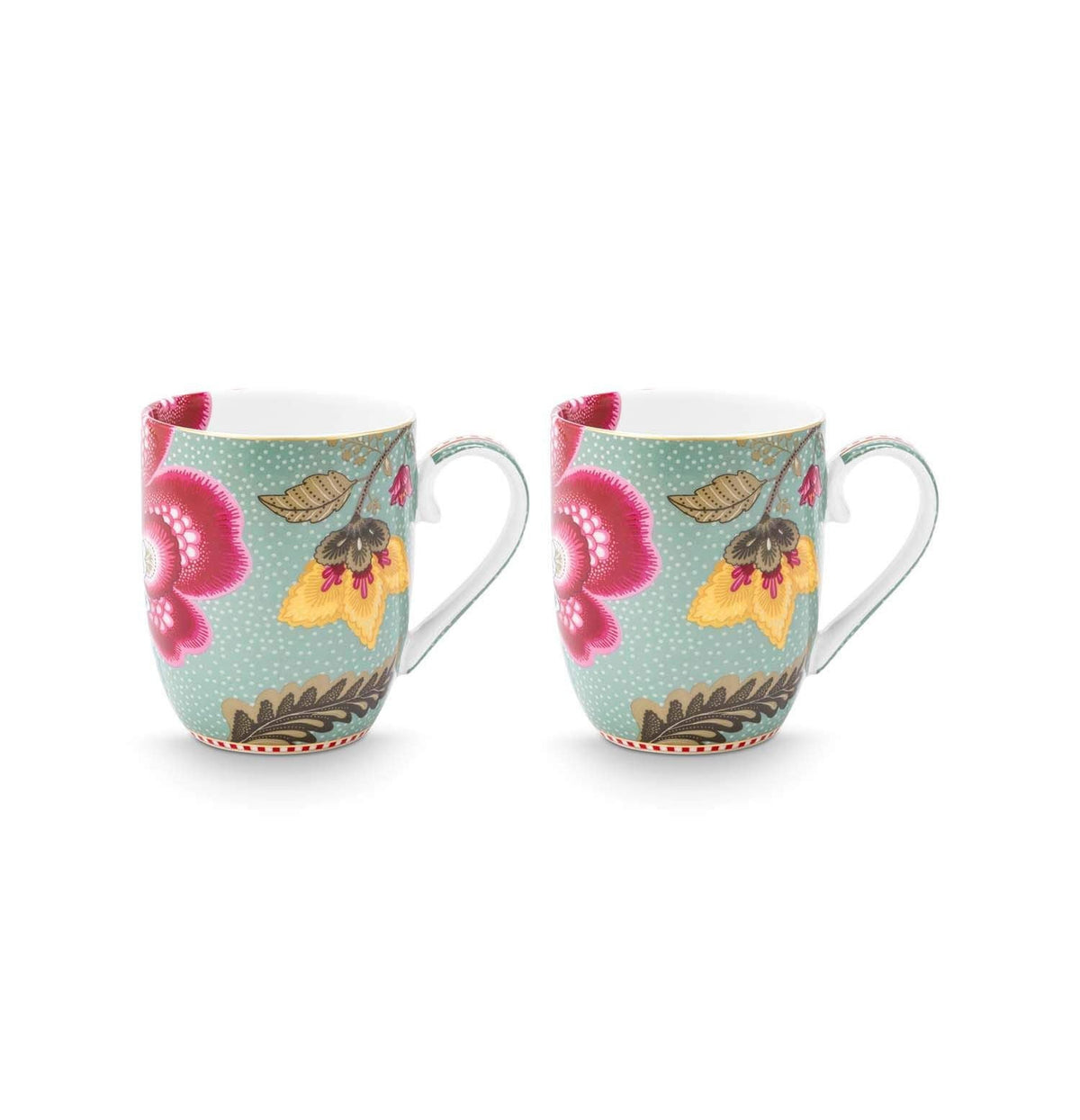 Mugs Blooming Tales Fantasy Blue 200ml (Set 2 Pieces)