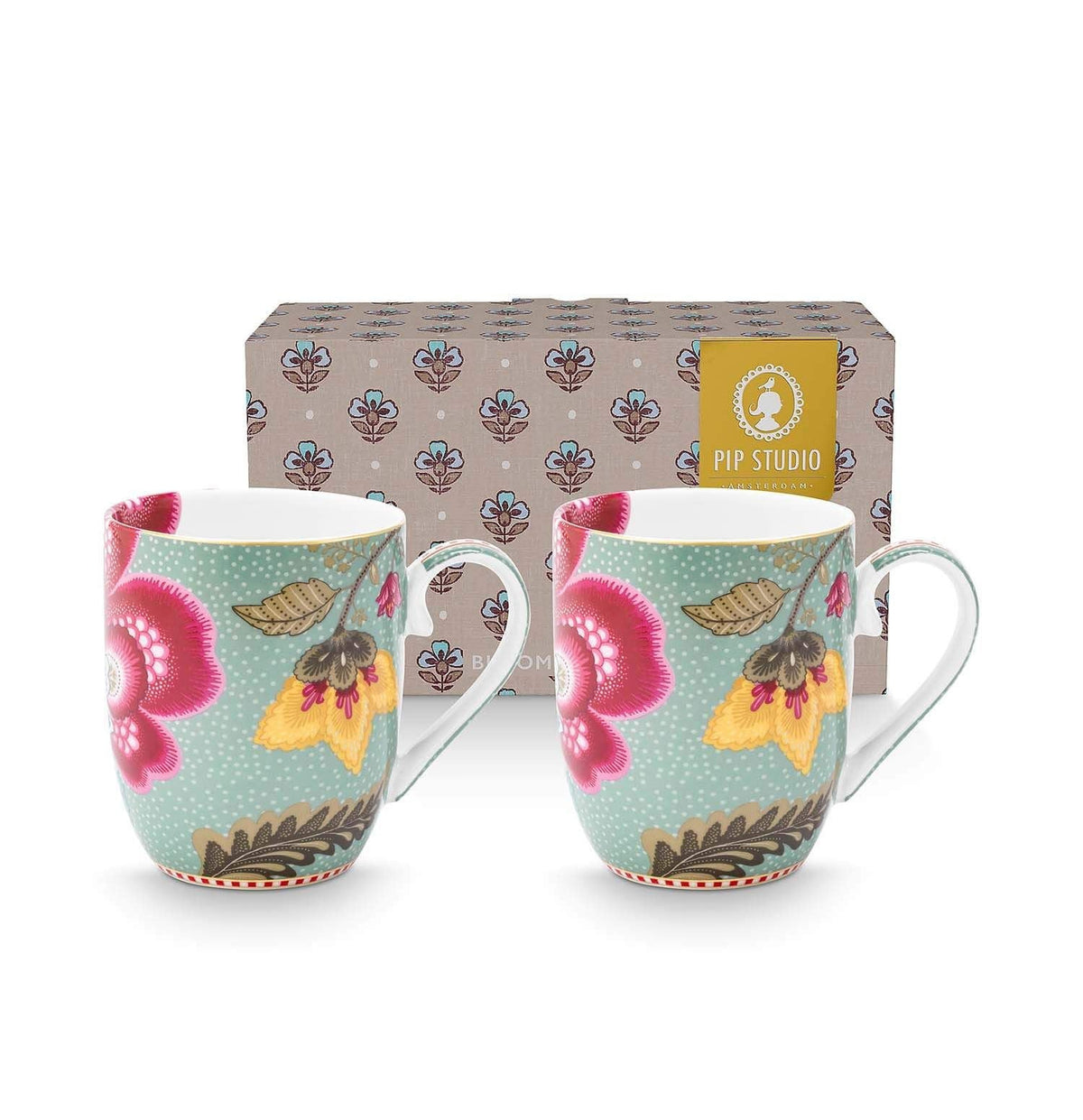 Mugs Blooming Tales Fantasy Blue 200ml (Set 2 Pieces)