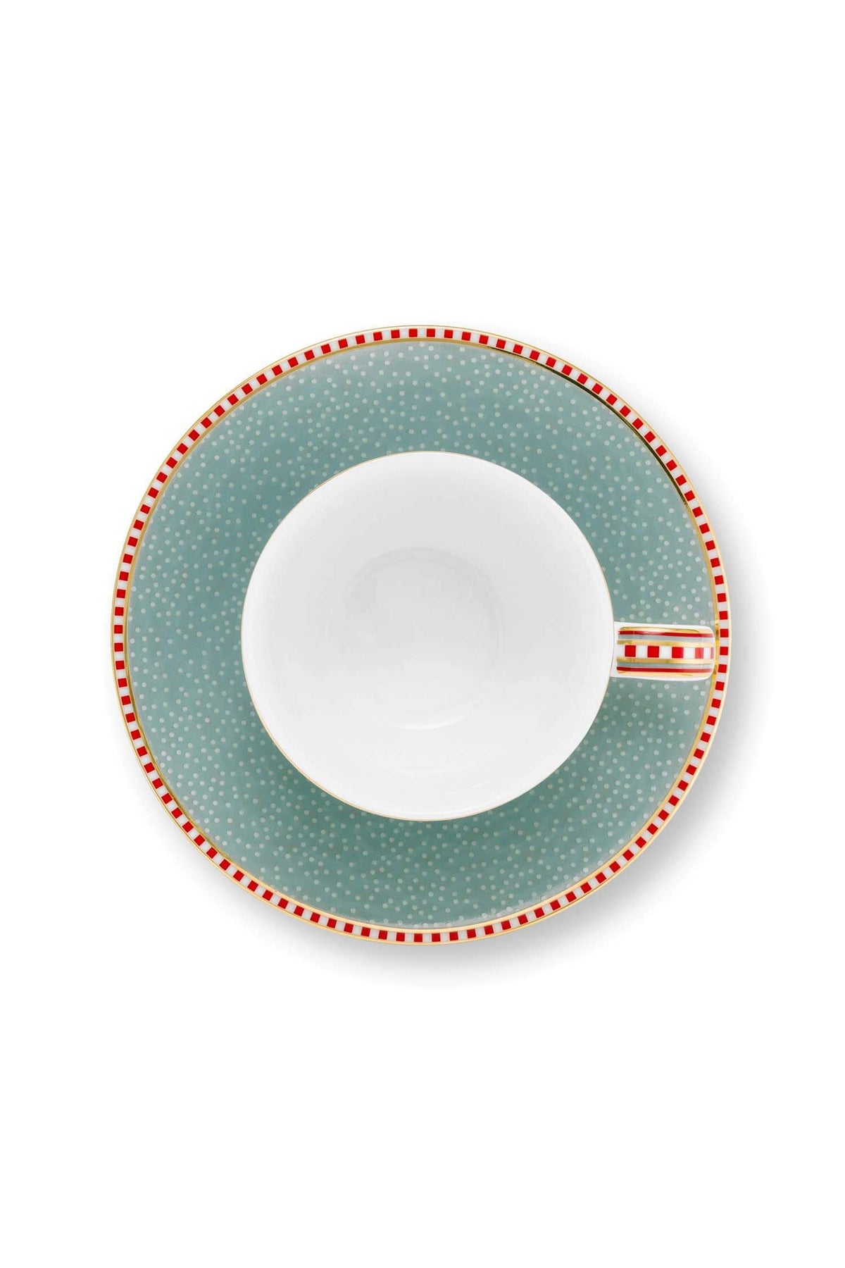 Espresso Cups & Saucers Blooming Tales Blue e 120 ml (Set 2 Pieces)